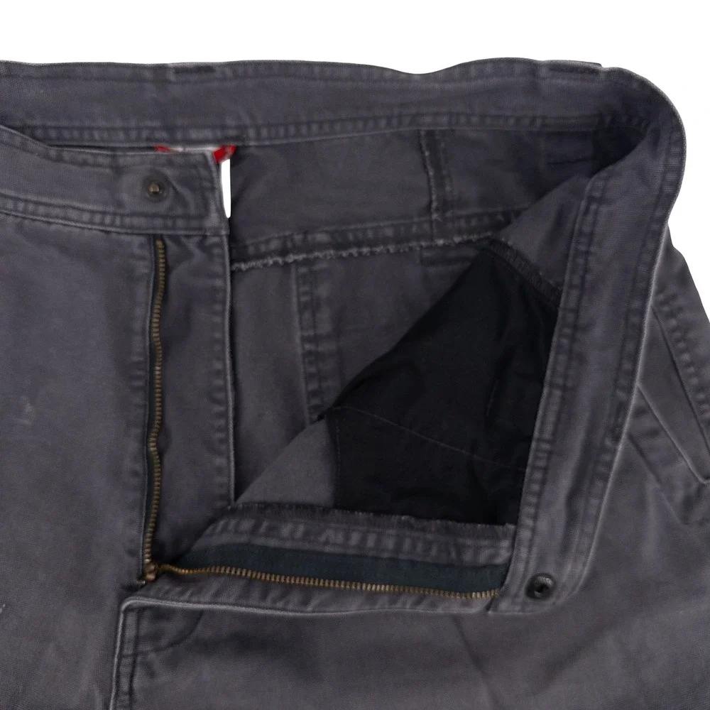 The North Face Mens 36 Utility Shorts Charcoal Grey Cotton Canvas Gorpcore Y2K